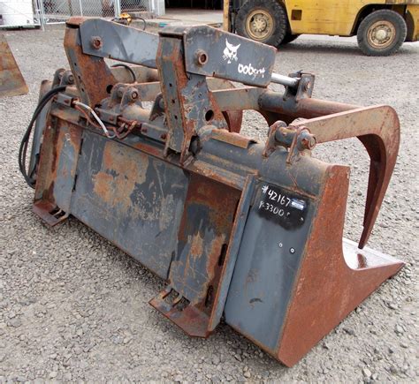 skid steer grapple bucket|used skid steer grapple for sale.